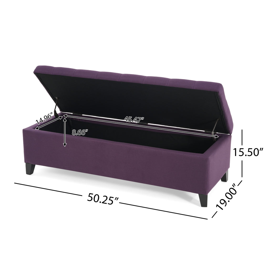 Christopher Knight Home Modern Storage Ottoman Bench with Hidden Storage & Versatile Seating