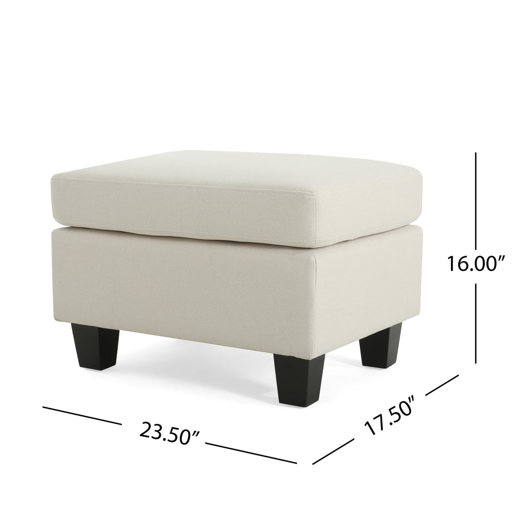 Modern Footstool Ottoman – Portable Accent Seat, Durable Frame & Stylish Upholstery