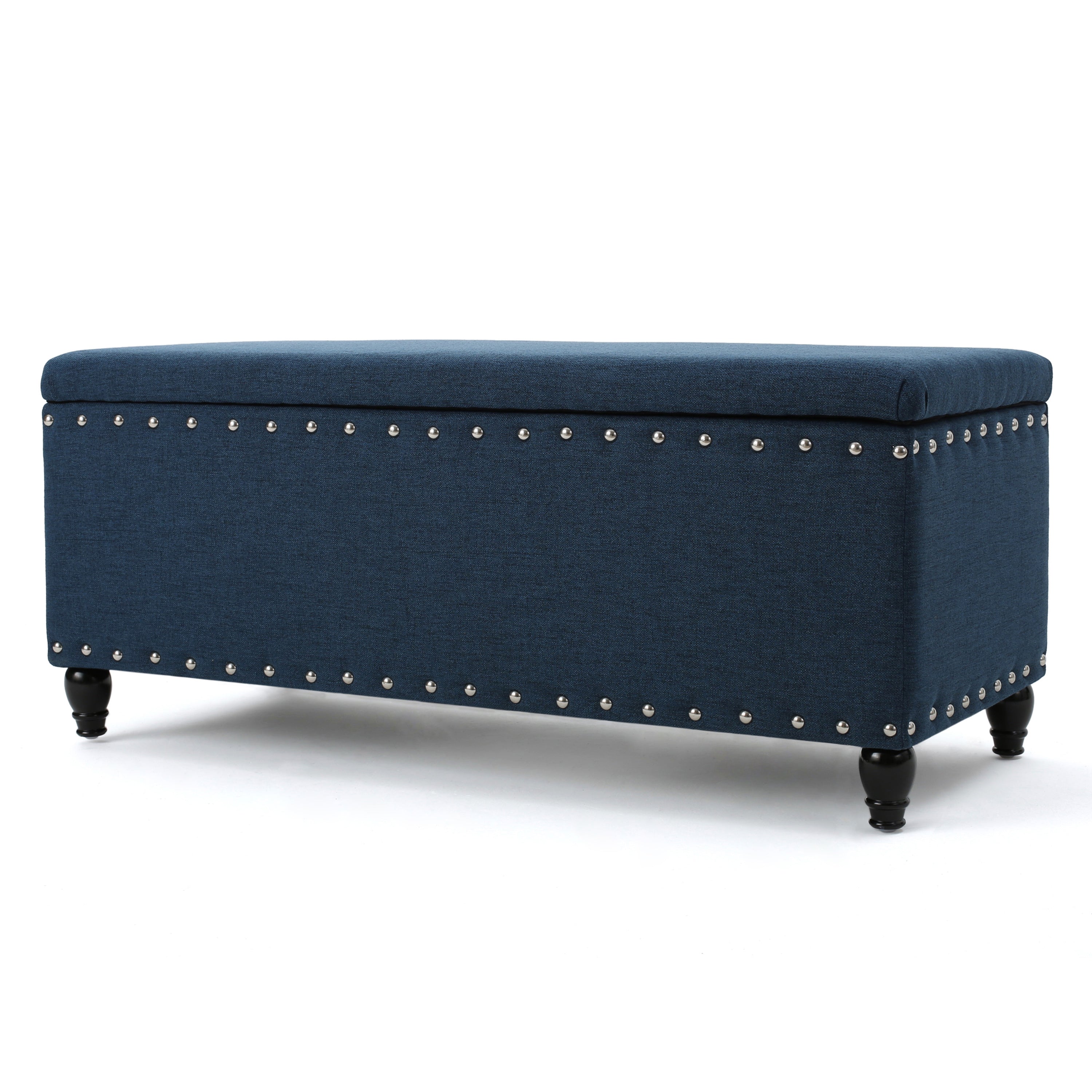 Christopher Knight Home 50" Faux Leather Tufted Storage Ottoman Bench with Hidden Storage