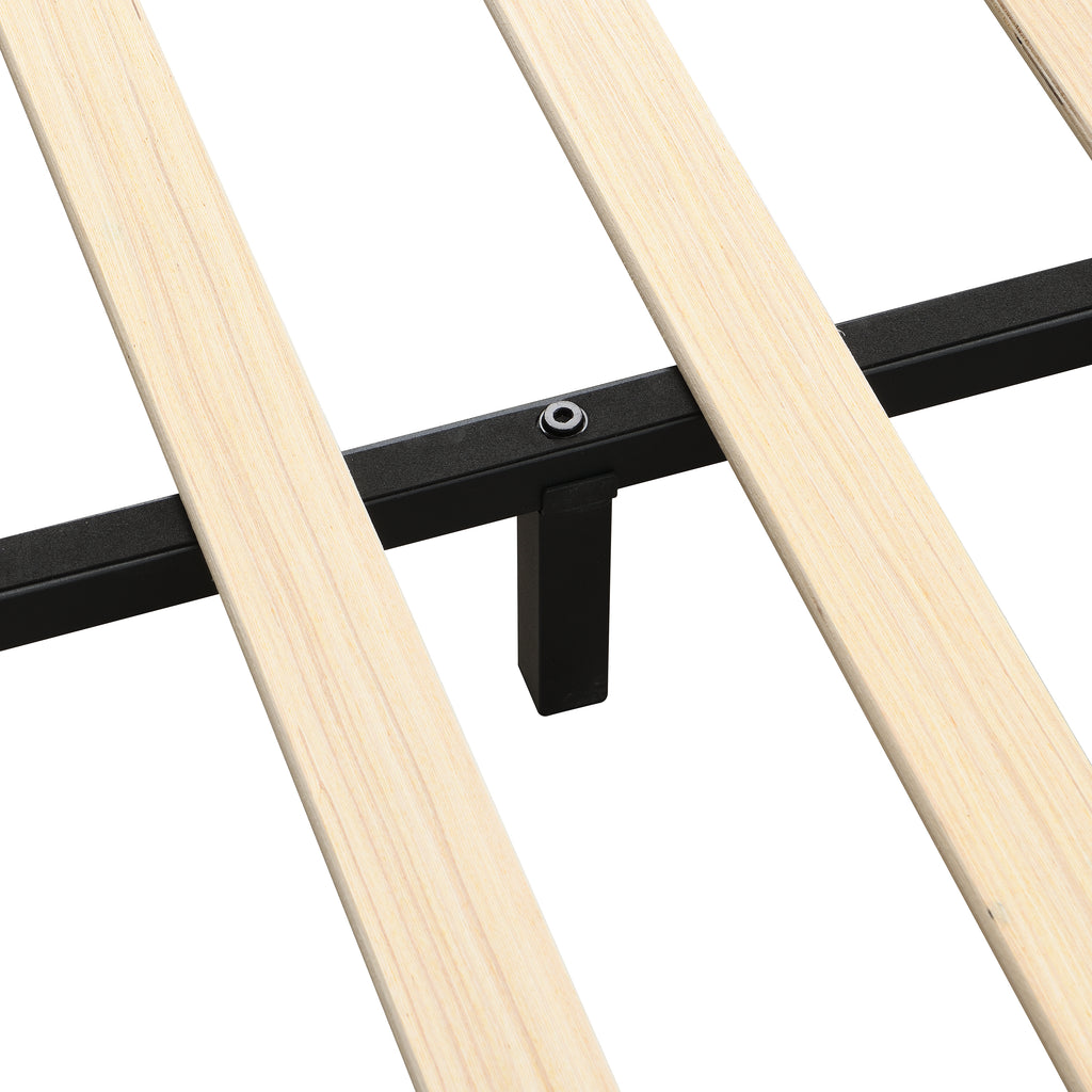 Christopher Knight Home Modern Boucle Upholstered Platform Bed with Tufted Headboard,King