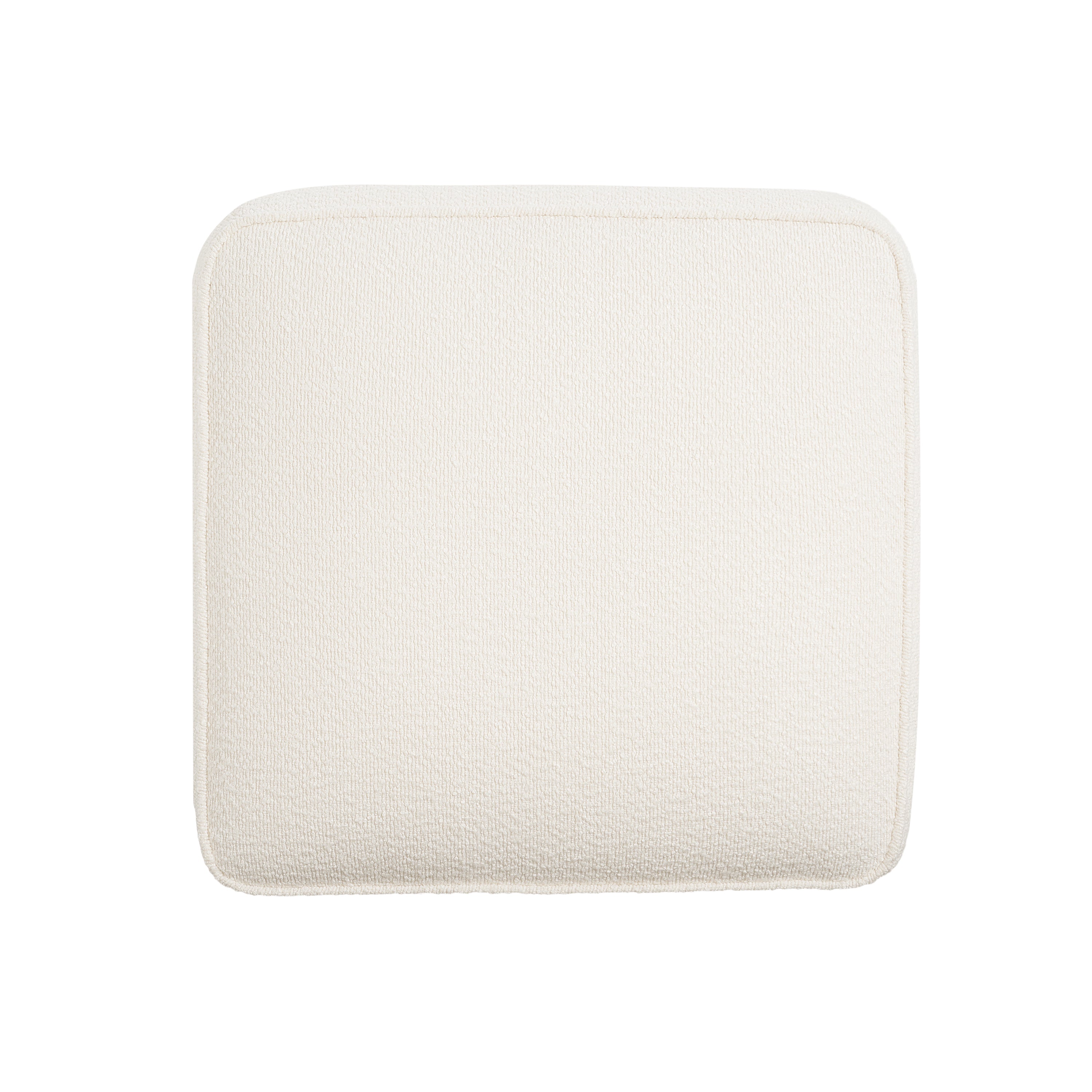 Christopher Knight Home Boucle Round Ottoman with Soft Upholstered Cushion – Modern Footrest & Living Room Accent Stool