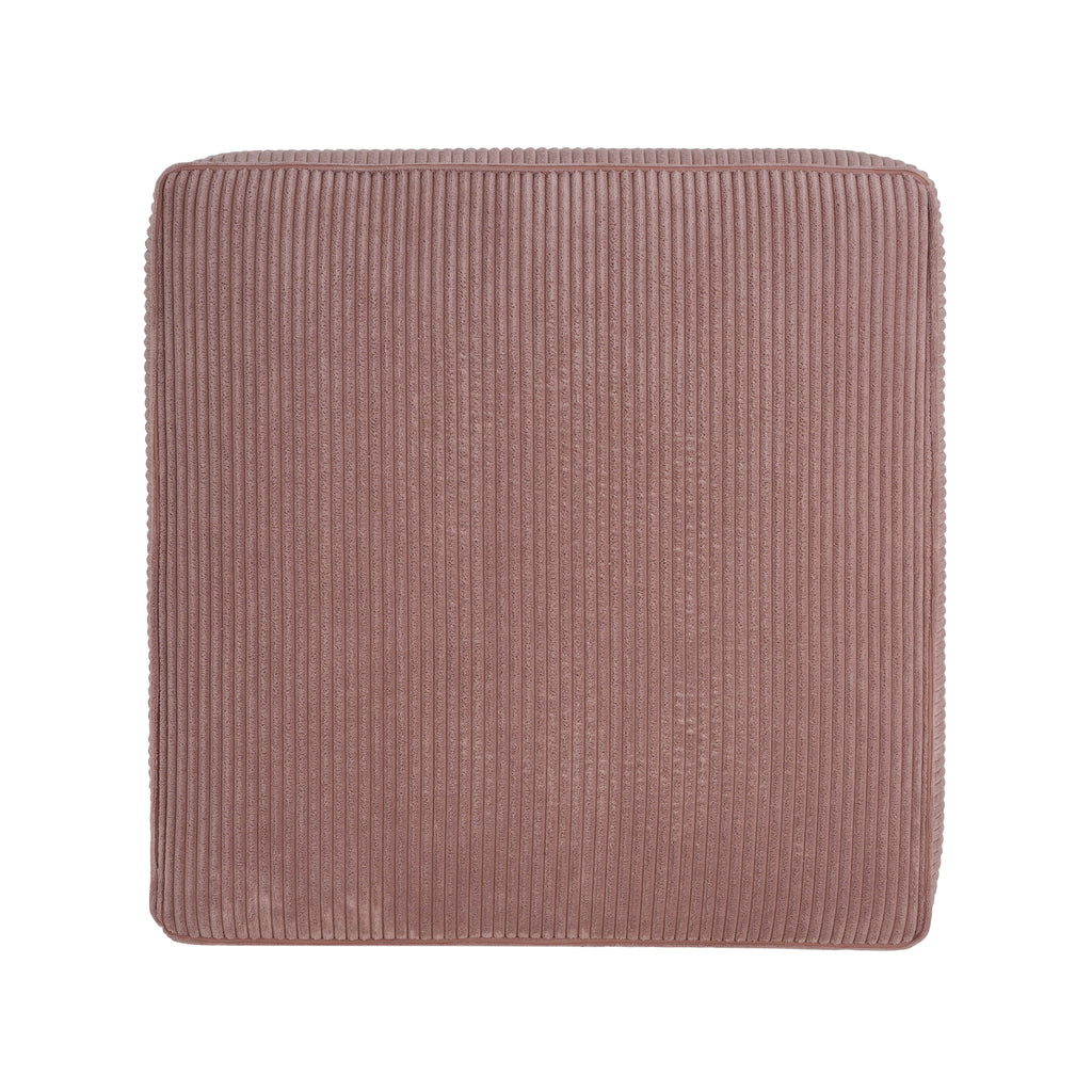 Christopher Knight Home Modern Corduroy Sectional Ottoman – Modular Square Living Room Footrest