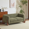 Christopher Knight Home Modern Boucle Upholstered 2-Seater Sofa with Birch Wood Legs