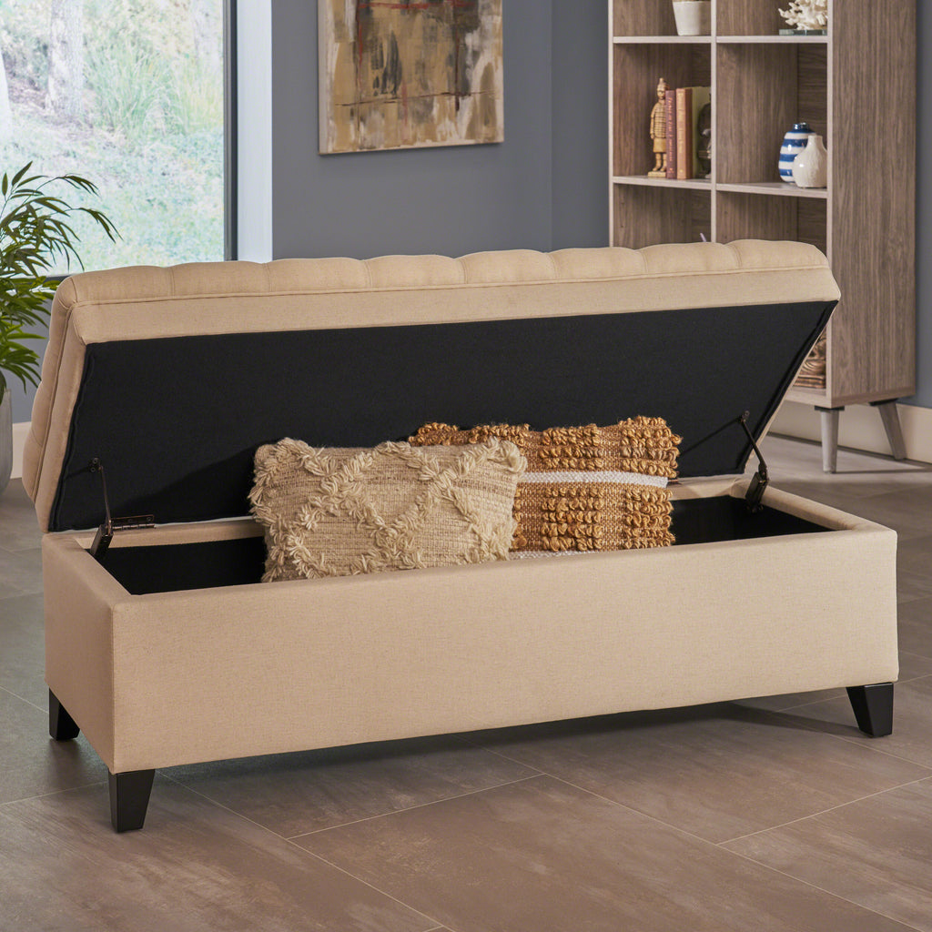 Christopher Knight Home 50" Storage Ottoman Bench with Hidden Storage