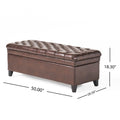 Christopher Knight Home 50" Storage Ottoman Bench with Hidden Storage