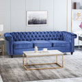 Chesterfield-Style Sofa with Deep Button Tufting & Nailhead Trim – Classic Upholstered Living Room Couch