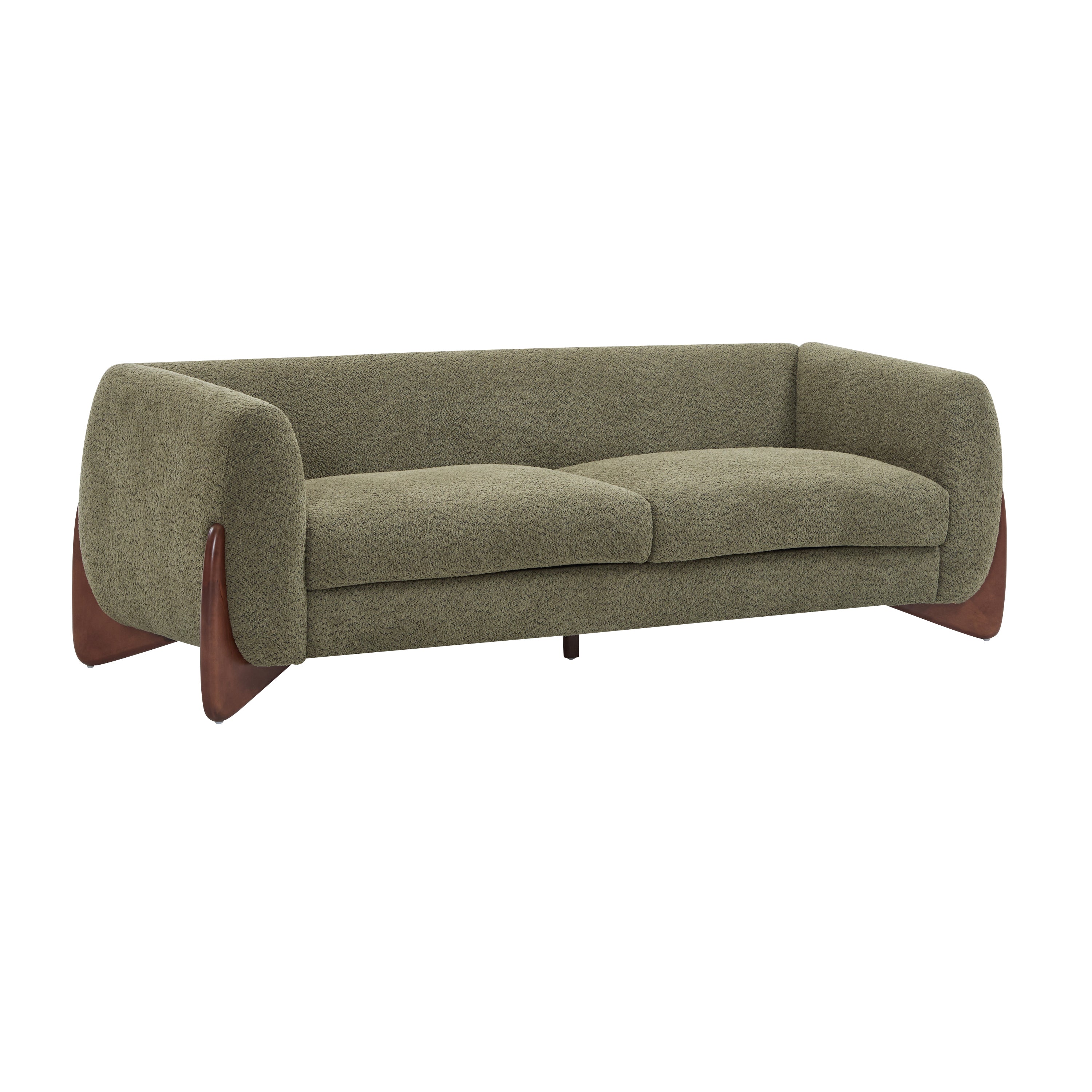 Christopher Knight Home 82" Boucle Sofa with Birch Wood Legs – Modern Cozy Upholstered 3-Seater