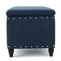 Christopher Knight Home 50" Faux Leather Tufted Storage Ottoman Bench with Hidden Storage