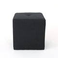 Christopher Knight Home Cube Ottoman – Compact Polyester Fabric Footrest & Seat