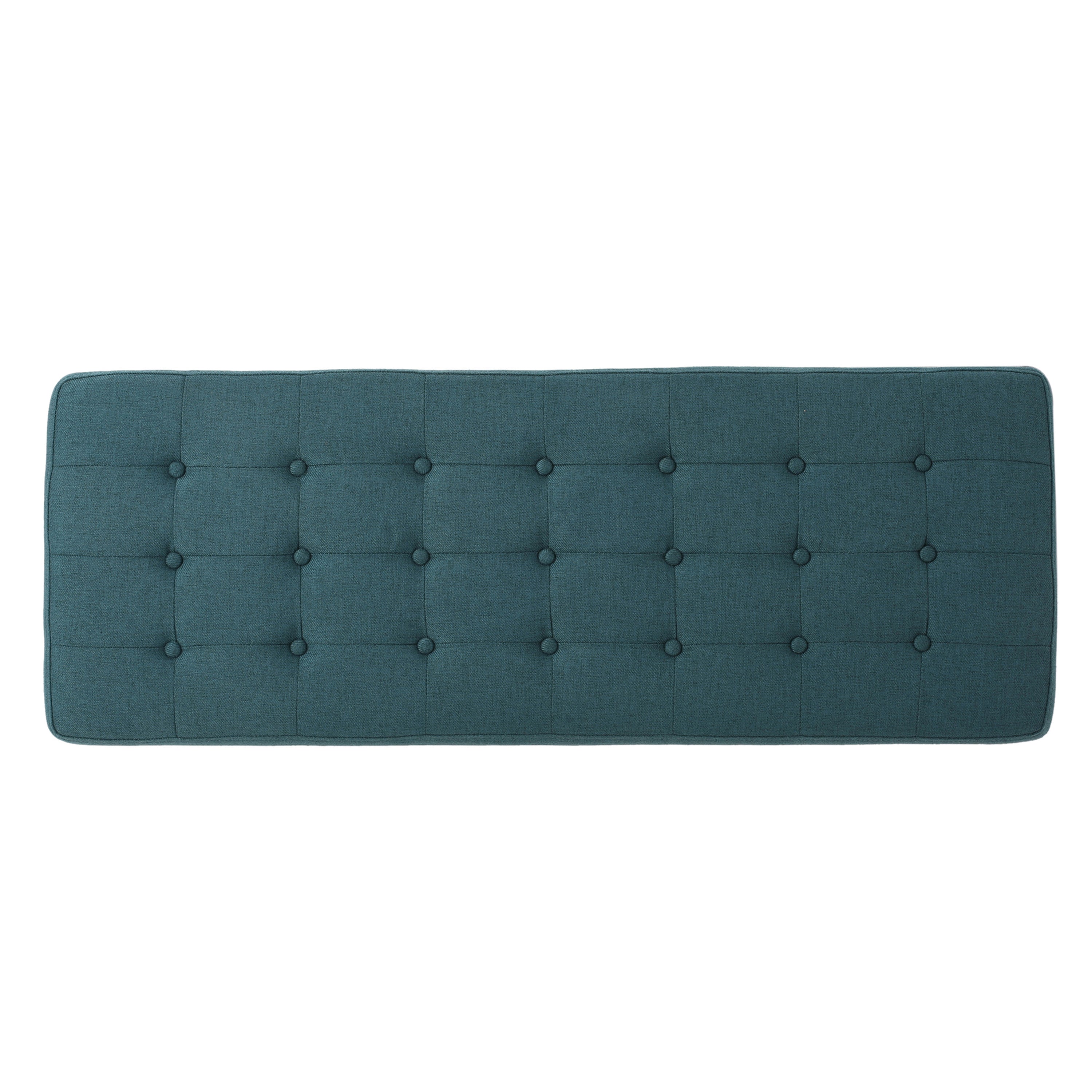 Christopher Knight Home Mid-Century Modern Tufted Upholstered Bench with Birch Wood Legs