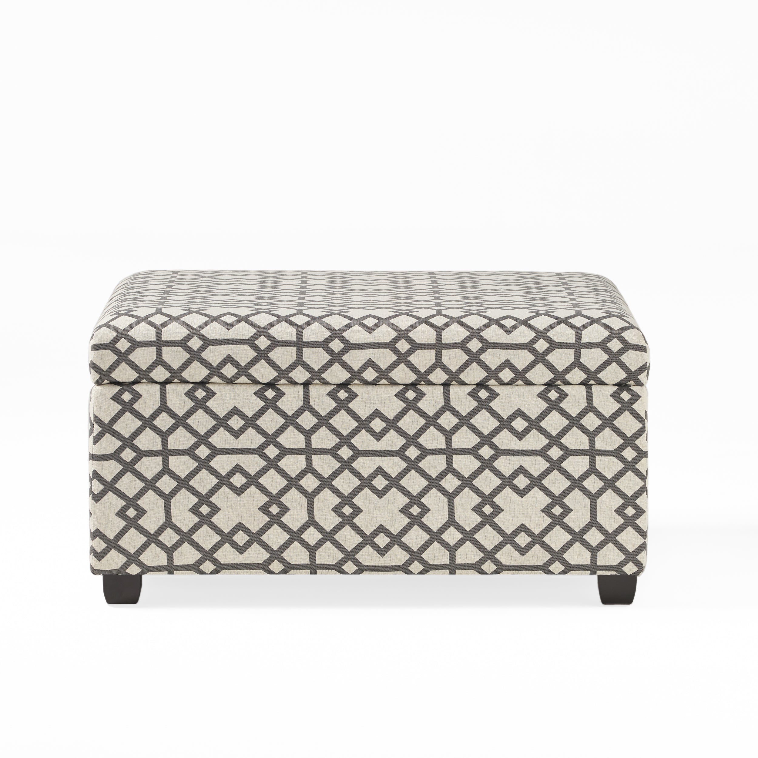 Christopher Knight Home Storage Ottoman with Patterned Upholstery & Hidden Storage Bench