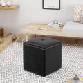 Christopher Knight Home Cube Ottoman – Compact Polyester Fabric Footrest & Seat