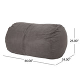 Genevieve Traditional 4 Foot Suede Bean Bag (Cover Only)
