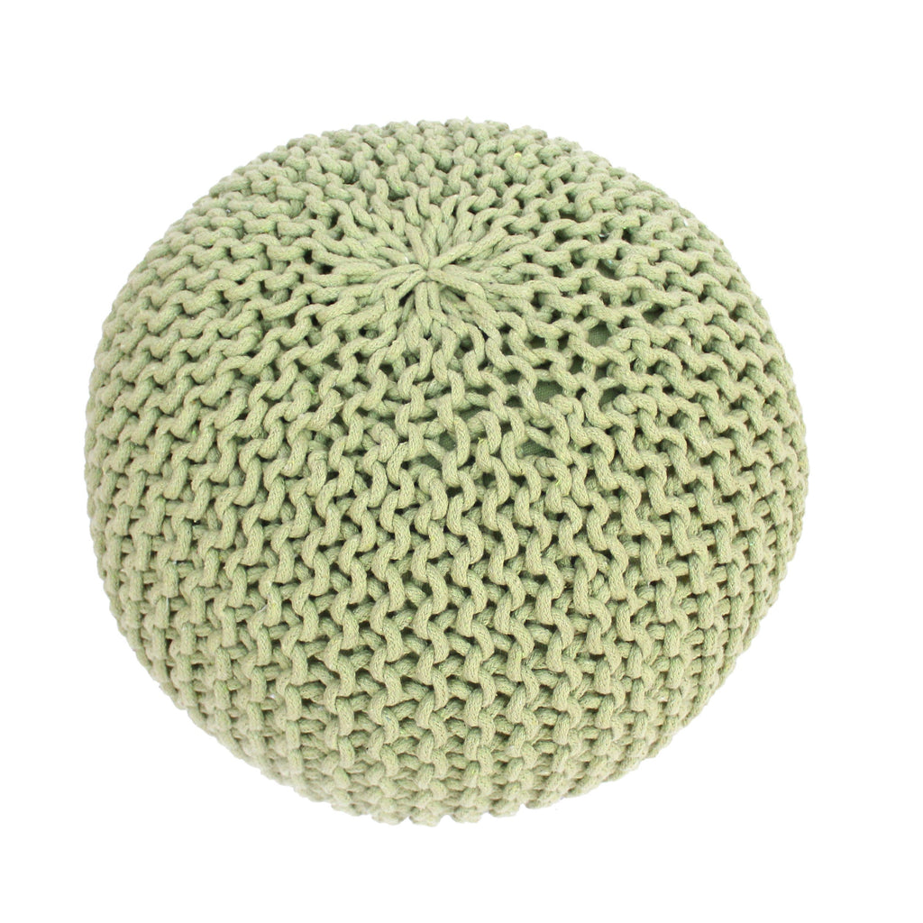 Poona Handcrafted Modern Cotton Pouf