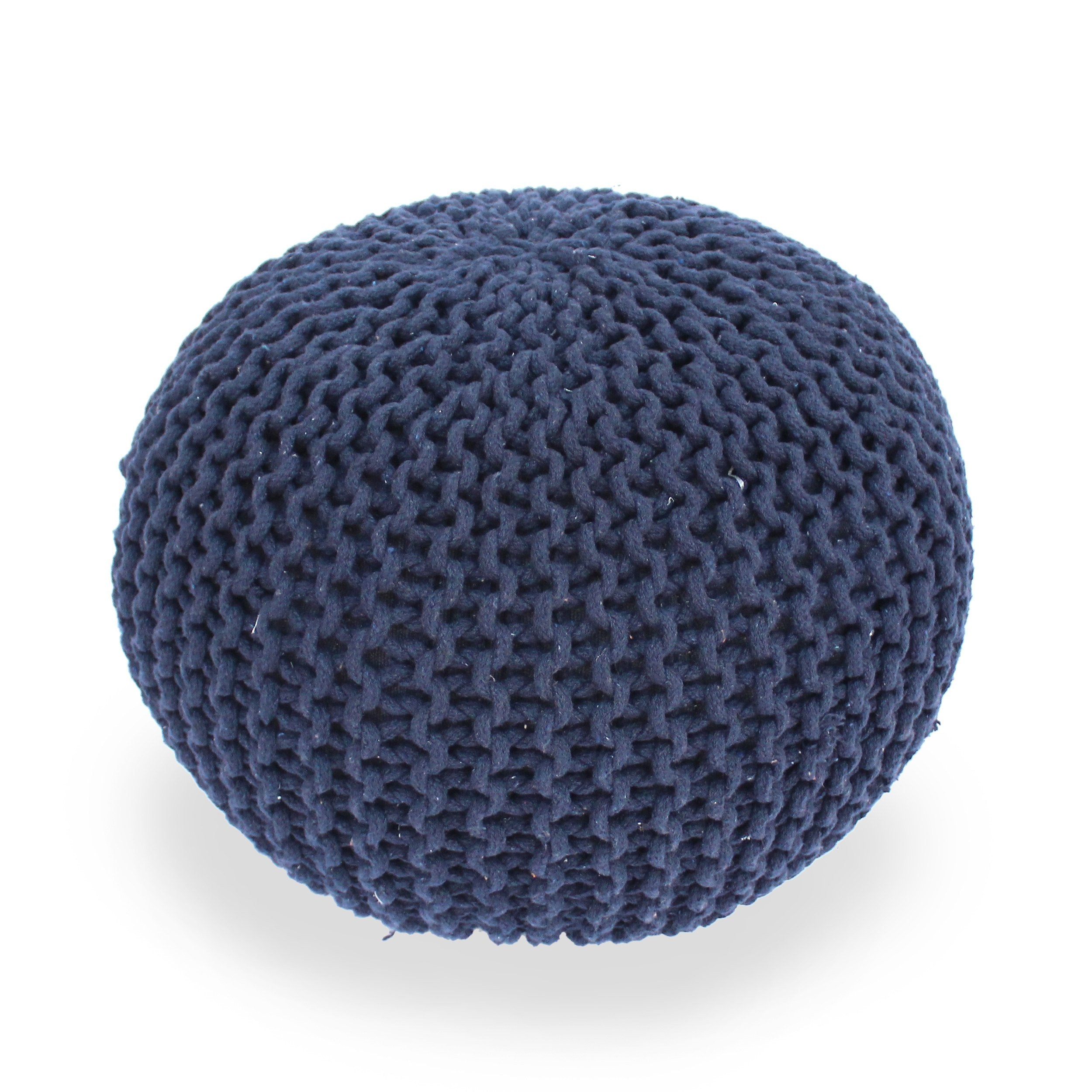 Poona Handcrafted Modern Cotton Pouf