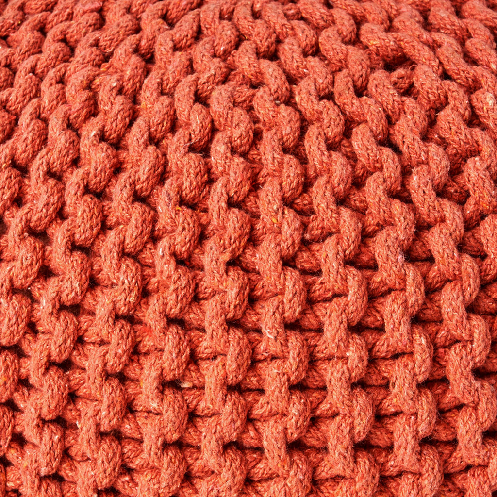 Poona Handcrafted Modern Cotton Pouf