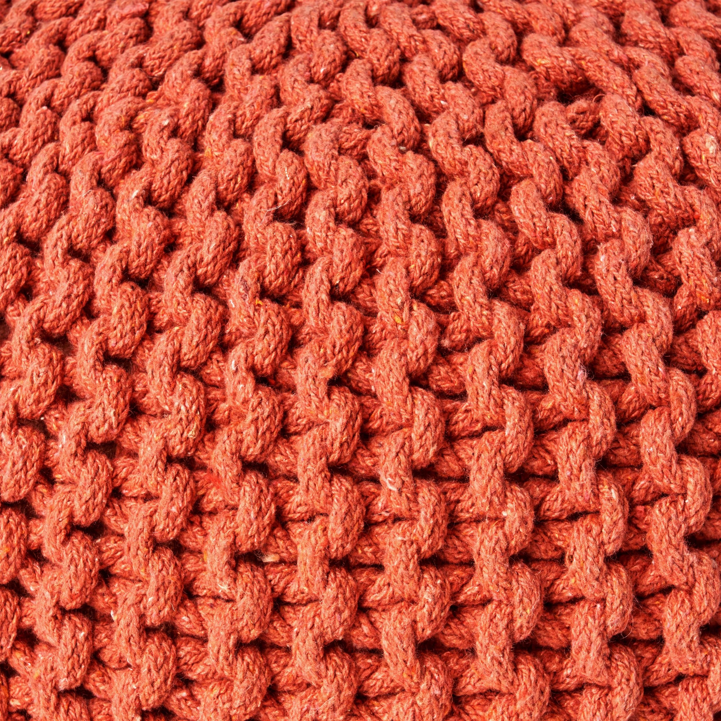 Poona Handcrafted Modern Cotton Pouf