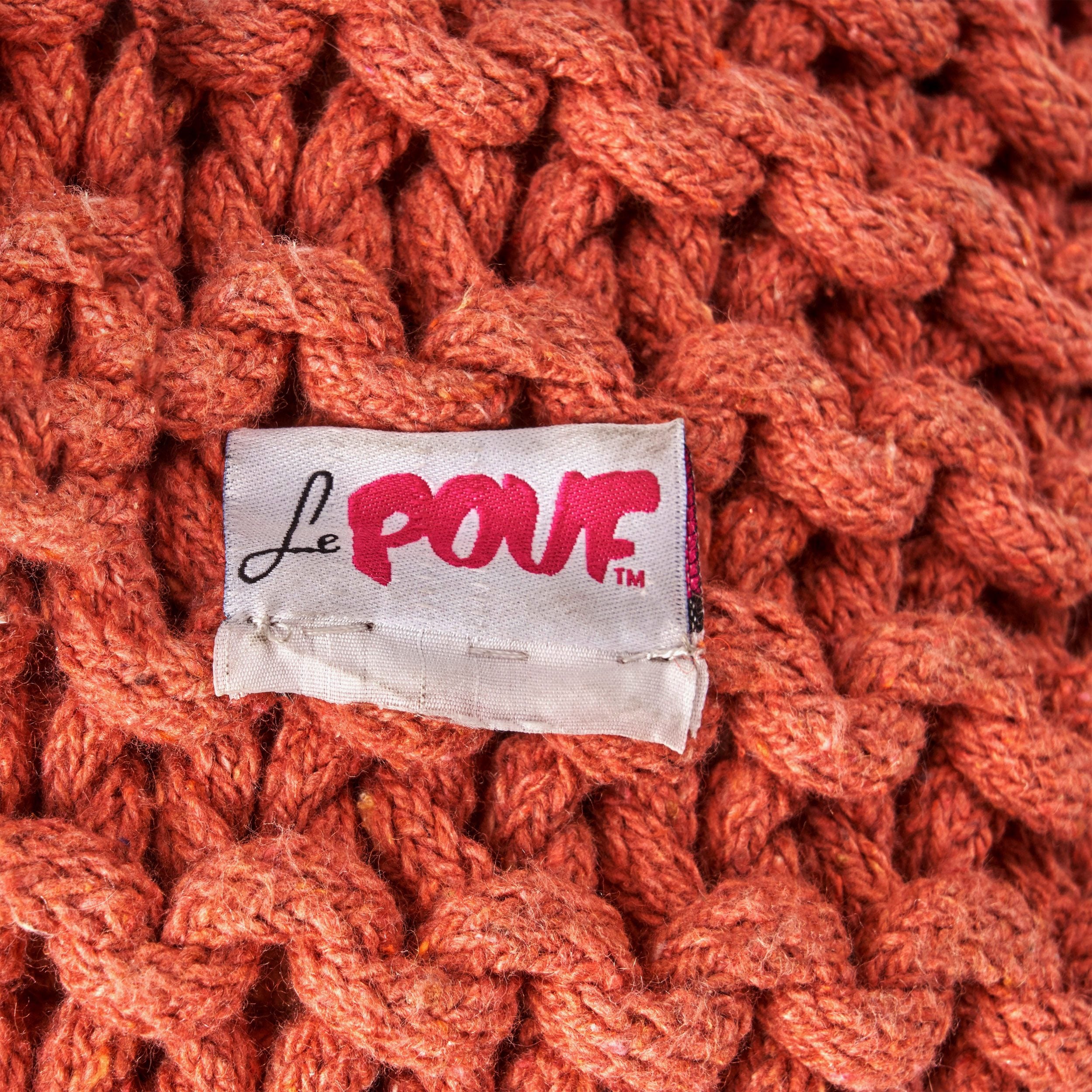 Poona Handcrafted Modern Cotton Pouf