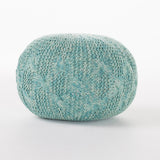 Ash Outdoor Fabric Weave Pouf