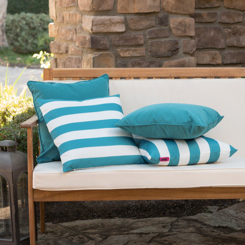 La Jolla Outdoor Water Resistant Rectangular Throw Pillows - Set of 4
