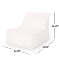 Mikayel 3 Ft Outdoor Contemporary Water Resistant Fabric Bean Bag Chair