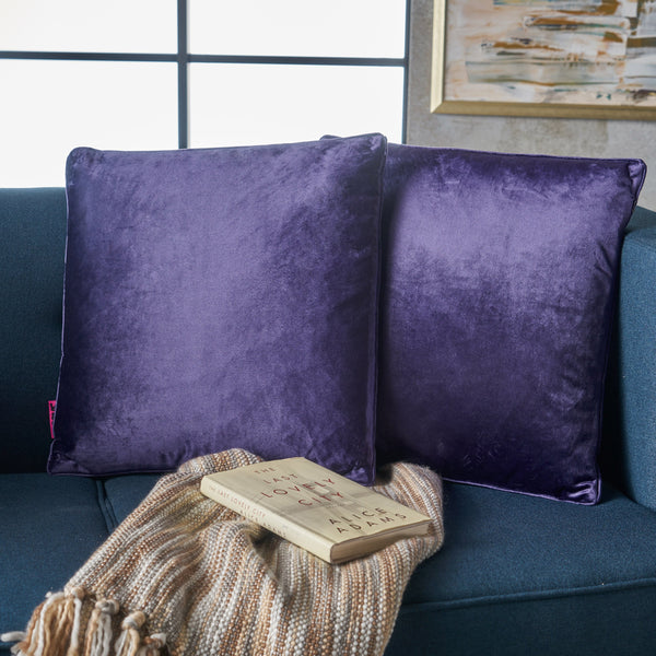 Velvin New Velvet Throw Pillow (Set of 2)