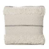 Miles Ivory New Zealand Wool and Lace Pillow