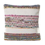 Dover Multi Cotton Chindi and Recyled Cotton Fabric Pillow