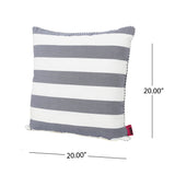 Mireille Striped 20 x 20 Throw Pillow