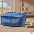Nakisha Velvet Square Bean Bag Ottoman