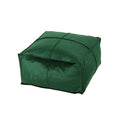 Nakisha Velvet Square Bean Bag Ottoman