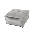 Nakisha Velvet Square Bean Bag Ottoman
