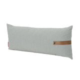 Dunn Mid Century Rectangular Fabric Pillow with Faux Leather Strap