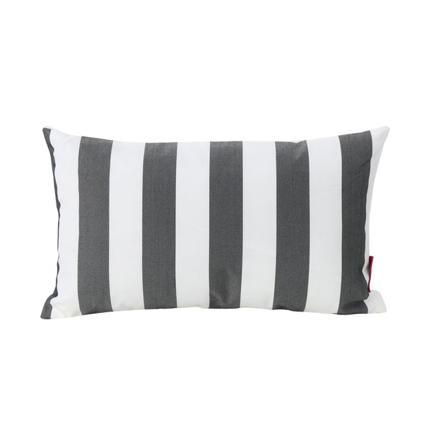 Black white discount stripe outdoor pillow