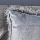 Laraine Furry Glam Faux Fur Throw Pillow