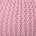 Belle Modern Knitted Cotton Round Pouf