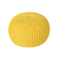 Abena Knitted Cotton Pouf