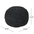 Anouk Knitted Cotton Pouf