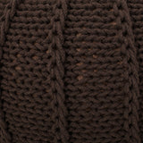 Agatha Modern Knitted Cotton Round Pouf