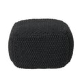 Hollis Knitted Cotton Square Pouf
