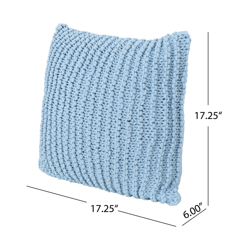 Tate Knitted Cotton Pillows (Set of 2)