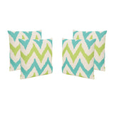 Zora Outdoor 18" Water Resistant Square Pillows (Set of 4)