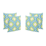 Larissa Outdoor 18" Water Resistant Square Pillows (Set of 4)
