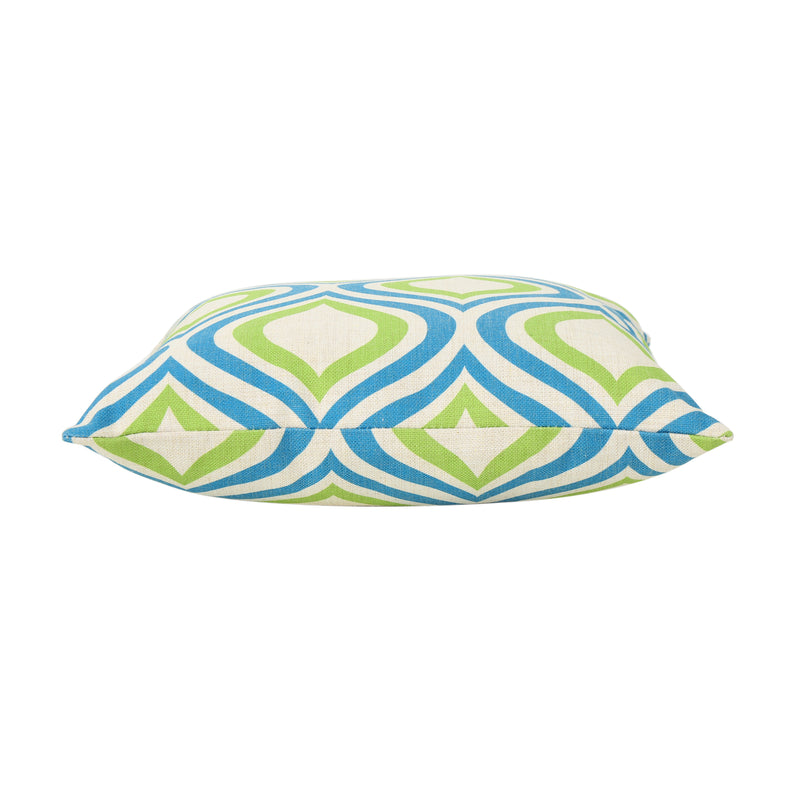 Mabel Outdoor Ikat Water Resistant 18" Square Pillow