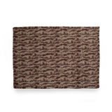 Belle Glam Fuzzy Fabric Throw Blanket, Light Brown