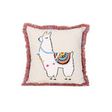 Dominic Modern Square Fabric Pillow Cover, Beige and Multicolor
