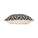 Crystal Boho Cotton Pillow Cover (Set of 2), Black and White