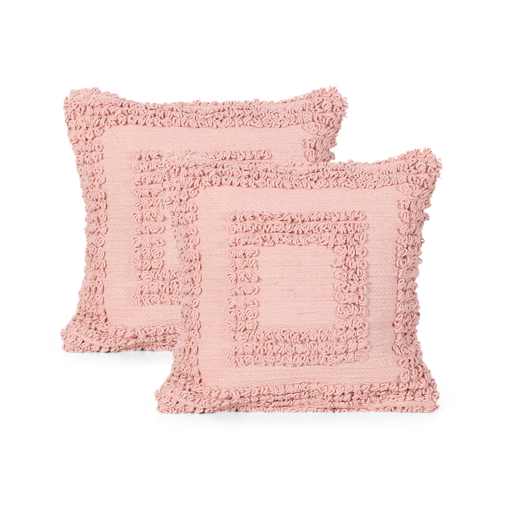 Pink patterned shop throw pillows