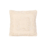 Darcy Boho Cotton Pillow Cover, White