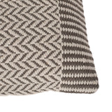 Diana Boho Cotton Throw Pillow (Set of 2), Taupe and White